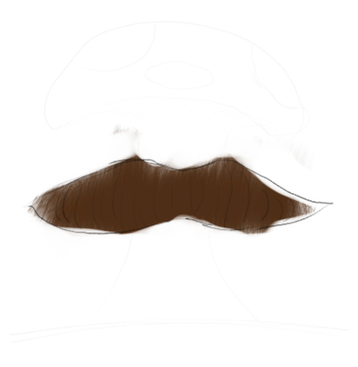 mushroom with a mustache